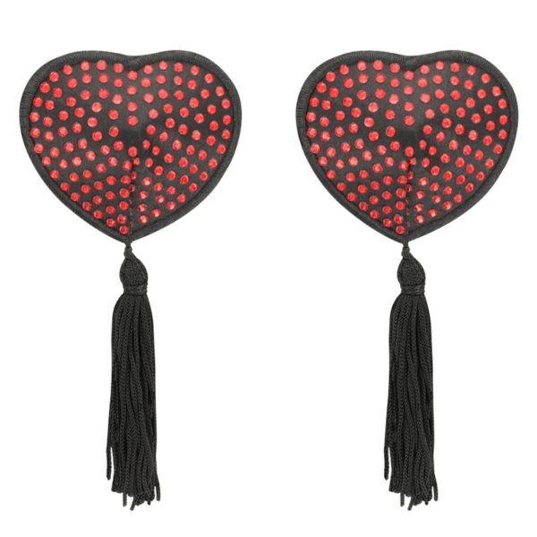 COQUETTE CHIC DESIRE CUBRE PEZONES ROJO / NEGRO - Imagen 3