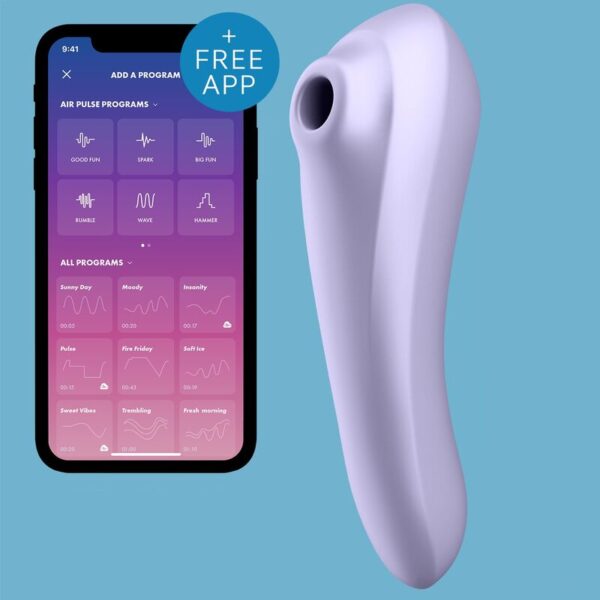 SATISFYER DUAL PLEASURE AIR PULSE MALVA - Imagen 4