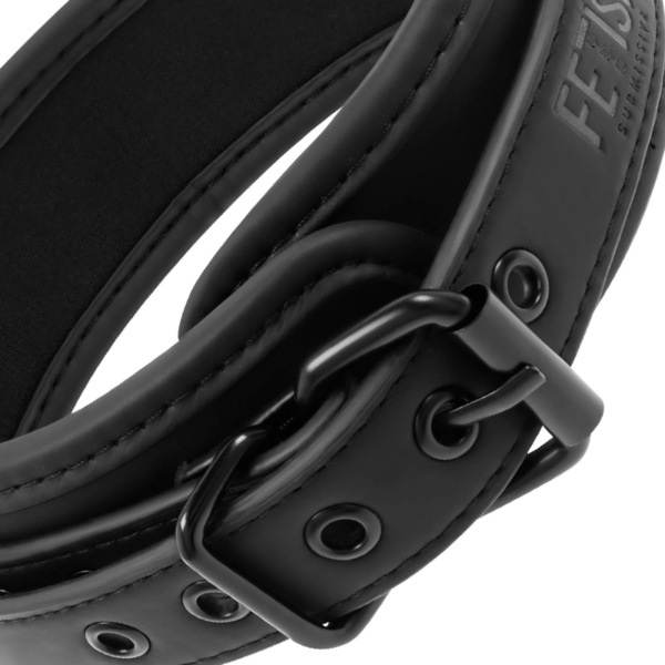 FETISH SUBMISSIVE COLLAR CON CADENA CON FORRO DE NOPRENO - Imagen 4