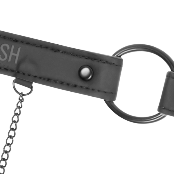 FETISH SUBMISSIVE ANILLA MORDAZA CON PINZAS PARA PEZONES - Imagen 4