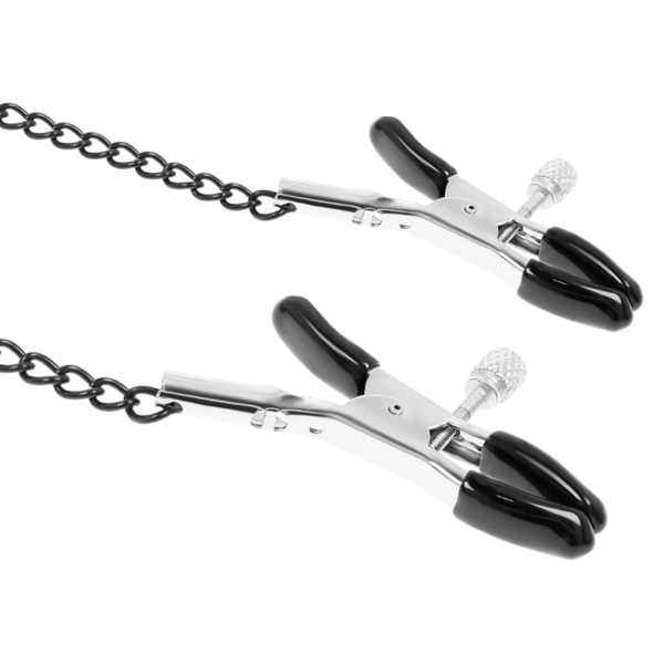 FETISH SUBMISSIVE ANILLA MORDAZA CON PINZAS PARA PEZONES - Imagen 5