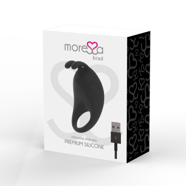 MORESSA BRAD PREMIUM SILICONE RECARGABLE NEGRO - Imagen 4