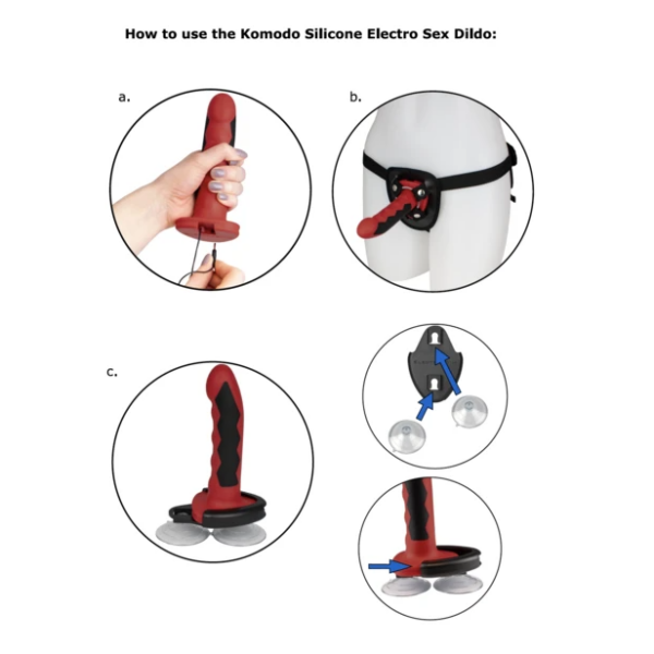 ELECTRASTIM FUSION KOMODO DILDO SILICONA - Imagen 2