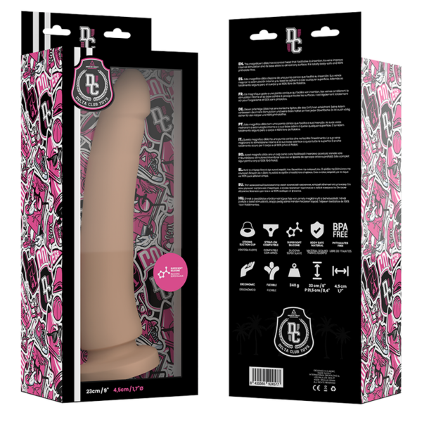 DELTA CLUB TOYS DILDO NATURAL SILICONA MEDICA 23 X 4.5 CM - Imagen 4
