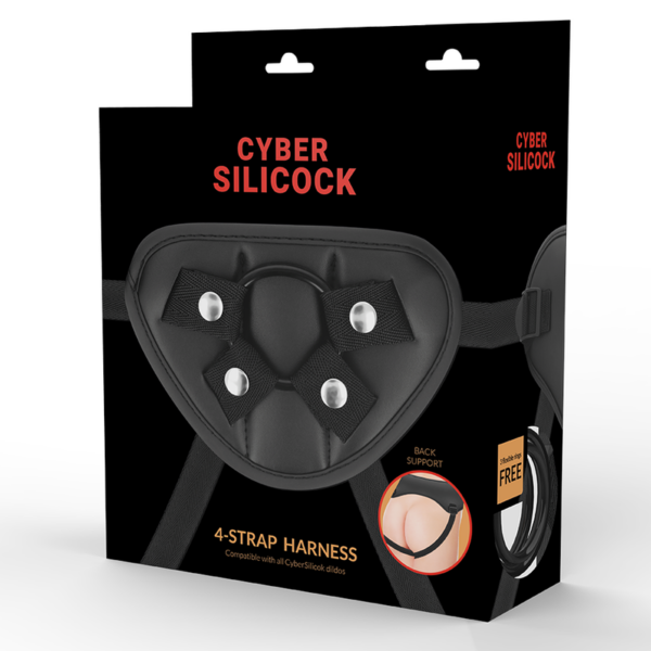 CYBER SILICOCK ARNÉS CON 3 ANILLAS SILICONA - Imagen 5