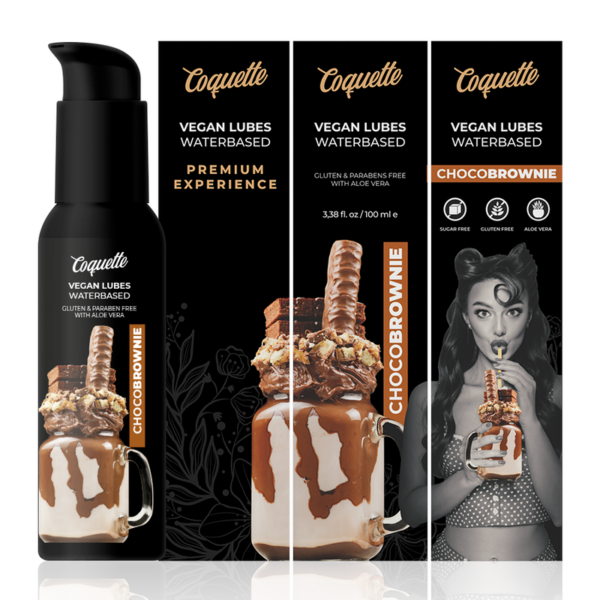 COQUETTE CHIC DESIRE PREMIUM EXPERIENCE LUBRICANTE VEGANO CHOCOBROWNIE 100ML - Imagen 3