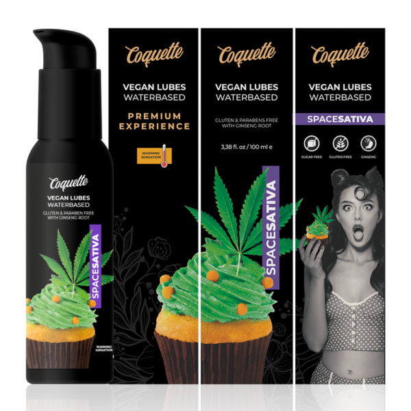 COQUETTE CHIC DESIRE PREMIUM EXPERIENCE LUBRICANTE VEGANO SPACE SATIVA 100ML - Imagen 3