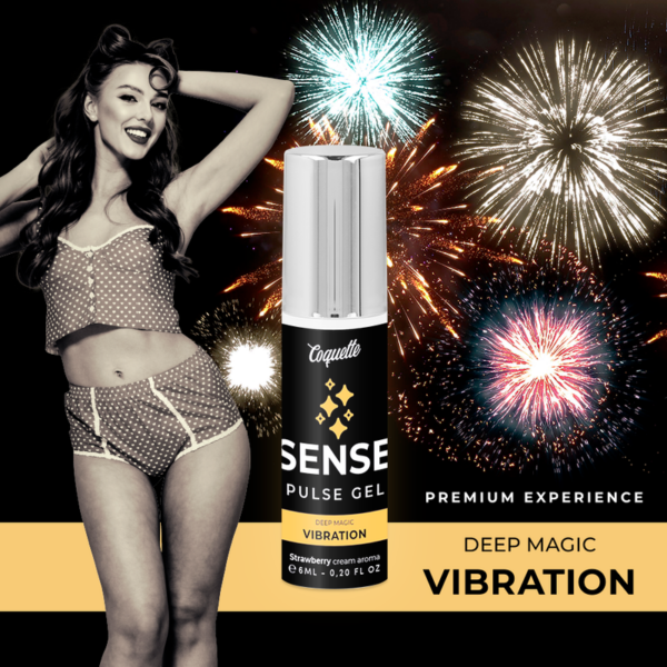 COQUETTE CHIC DESIRE PULSE GEL FRESA VIBRACIÓN LIQUIDA PREMIUM 6ML - Imagen 3