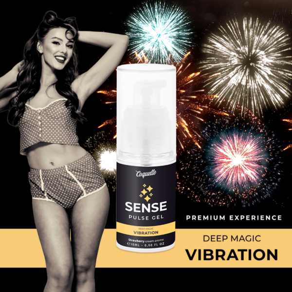 COQUETTE CHIC DESIRE PULSE GEL FRESA VIBRACIÓN LIQUIDA PREMIUM 15ML - Imagen 3