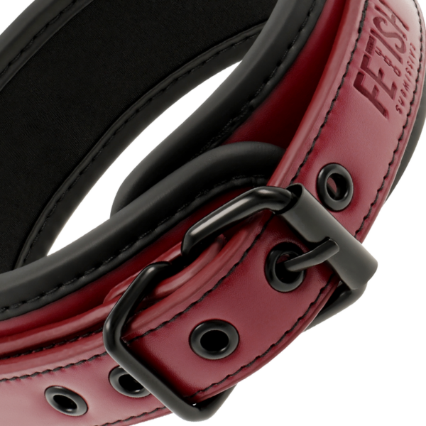FETISH SUBMISSIVE DARK ROOM COLLAR CON CADENA CON FORRO DE NEOPRENO - Imagen 3