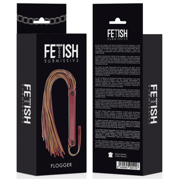 FETISH SUBMISSIVE DARK ROOM  LÁTIGO CUERO VEGANO - Imagen 5