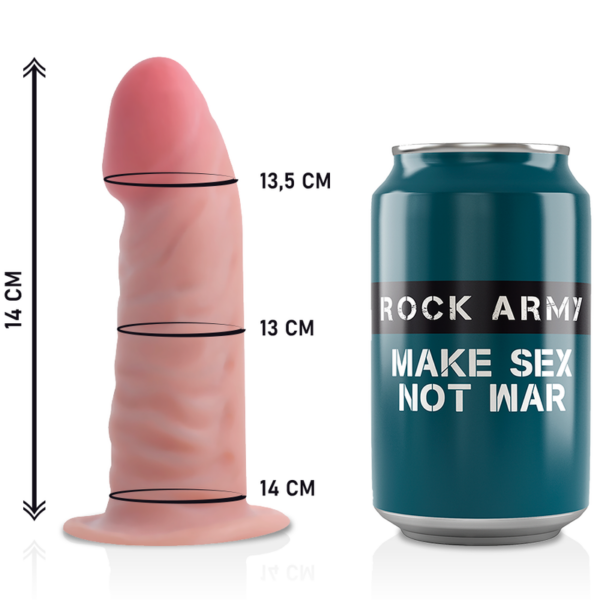 ROCKARMY ARNES + DUAL DENSITY TIGER DILDO REALISTA 14CM - Imagen 5