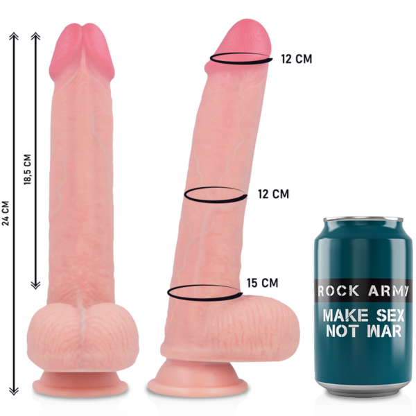 ROCKARMY ARNÉS + LIQUID SILICONE DILDO PREMIUM KINGCOBRA 24CM - Imagen 3