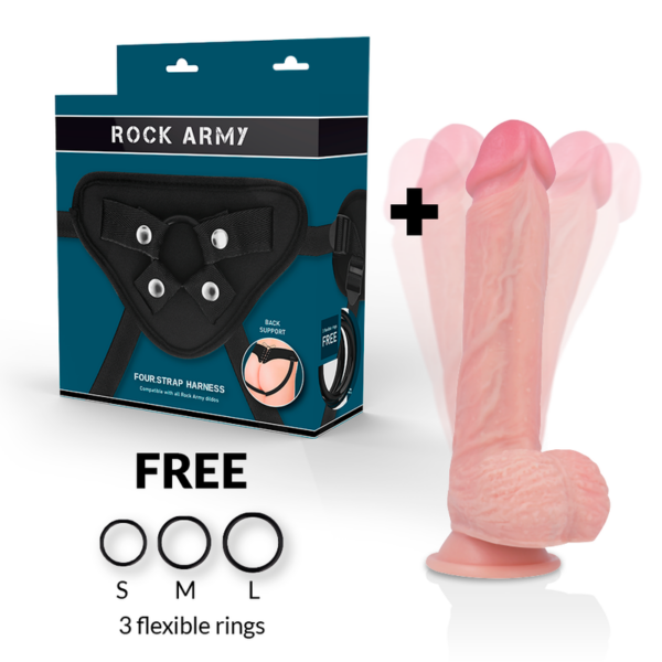 ROCKARMY ARNES + HAWK ROTADOR Y VIBRADOR 22 CM - Imagen 2
