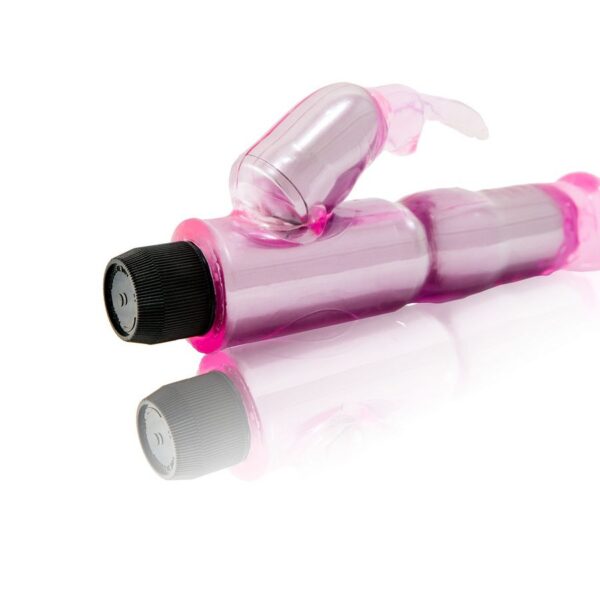 VIBRADOR C/ESTIMULADOR ROSA REGULABLE - Imagen 2