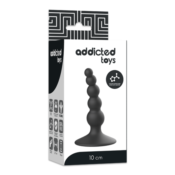 ADDICTED TOYS ANAL SEXUAL PLUG 10CM NEGRO - Imagen 5