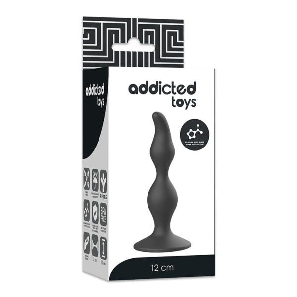 ADDICTED TOYS ANAL SEXUAL PLUG 12CM NEGRO - Imagen 5