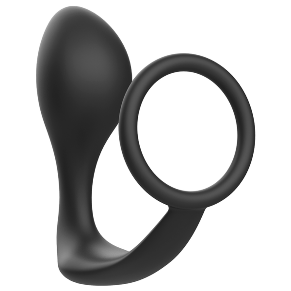 ADDICTED TOYS  PLUG ANAL CON ANILLO SILICONA NEGRO - Imagen 3