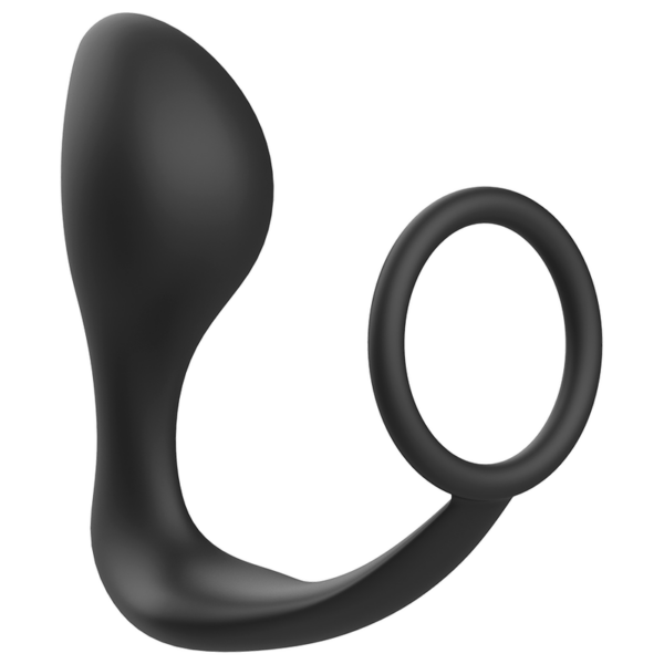 ADDICTED TOYS  PLUG ANAL CON ANILLO SILICONA NEGRO - Imagen 2