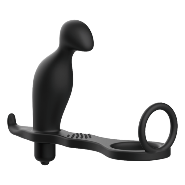 ADDICTED TOYS  PLUG ANAL CON ANILLO SILICONA NEGRO - Imagen 4
