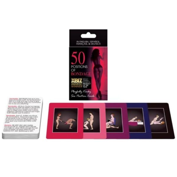 CARTAS 50 POSICIONES DE BONDAGE ES/EN/DE/FR - Imagen 2