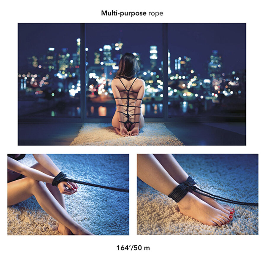 CALEXOTICS - SCANDAL CUERDA BDSM NEGRA 50 M - Imagen 4