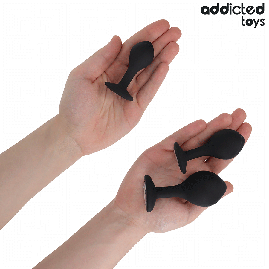 ADDICTED TOYS - SET DE 3 PLUG SILICONA ANAL CON JOYA - Imagen 5