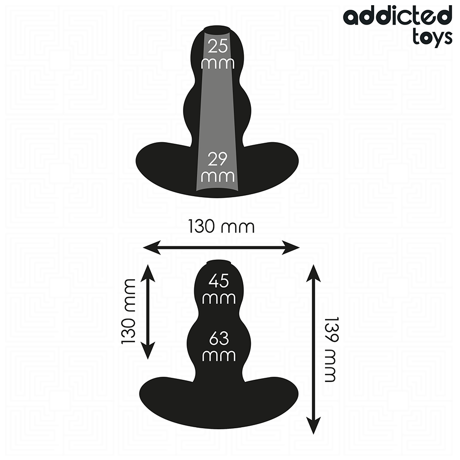 ADDICTED TOYS - PLUG ANAL HUECO SILICONA TALLA XL 13,9 CM - Imagen 4