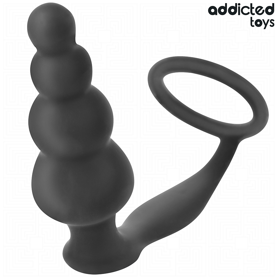 ADDICTED TOYS - PLUG ANAL CON ANILLO SILICONA MODELO 5 - Imagen 2