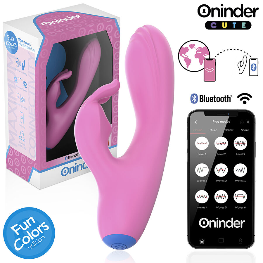 ONINDER CUTE - LOVE BUNNY VIBRADOR PUNTO G Y CLITORIS - APP MUNDIAL GRATUITA - Imagen 2