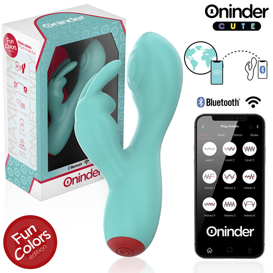 ONINDER CUTE - LOVE BUNNY VIBRADOR PUNTO G Y CLÍTORIS - APP MUNDIAL GRATUITA - Imagen 2