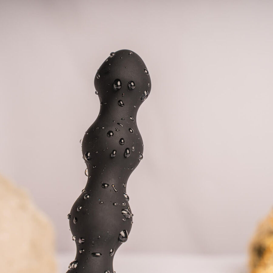 ROCKS- OFF - PETITE SENSATIONS PEARLS PLUG ANAL VIBRADOR NEGRO - Imagen 3
