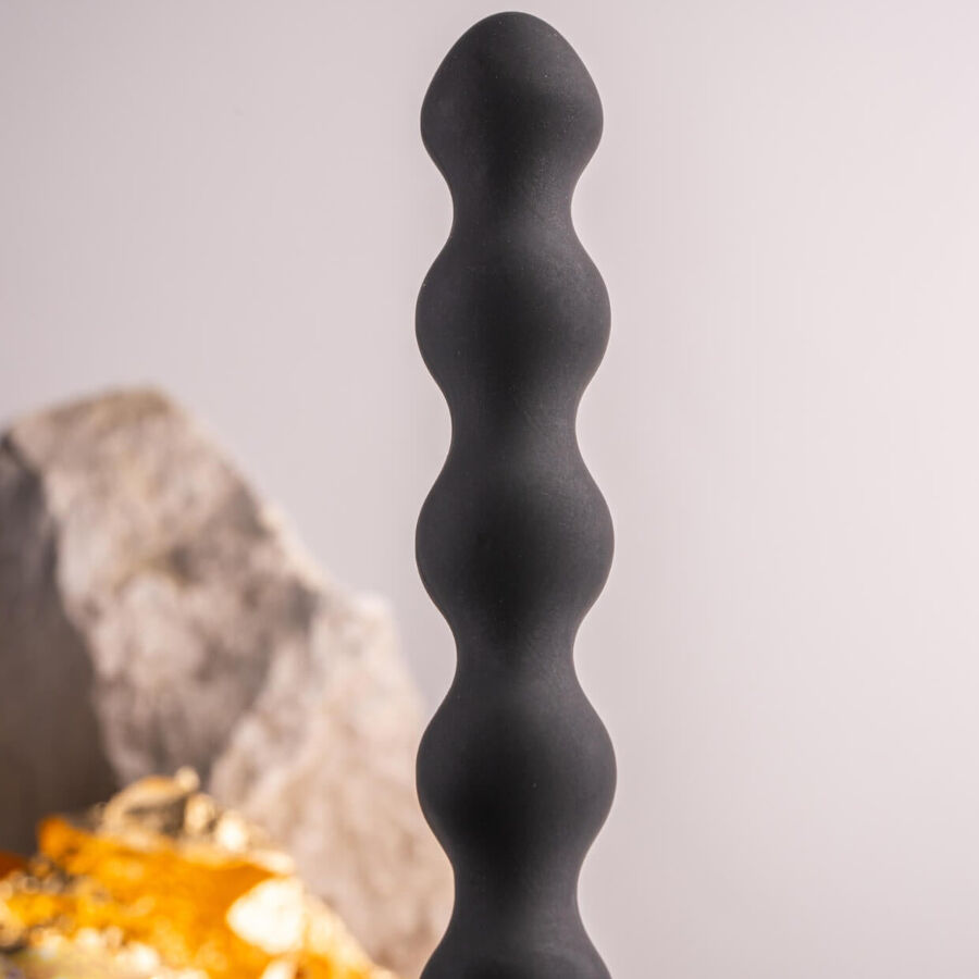 ROCKS- OFF - PETITE SENSATIONS PEARLS PLUG ANAL VIBRADOR NEGRO - Imagen 4