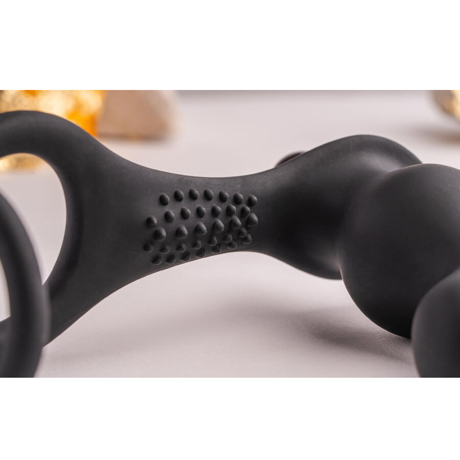 ROCKS- OFF - RO- ZEN RRO PLUG ANAL CON ANILLO VIBRADOR PARA EL PENE NEGRO - Imagen 3