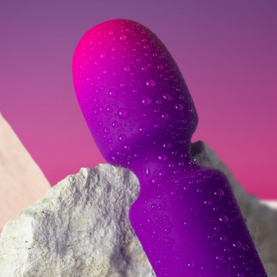 ROCKS- OFF - GLO- GIRL VIBRADOR WAND MINI MORADO - Imagen 3