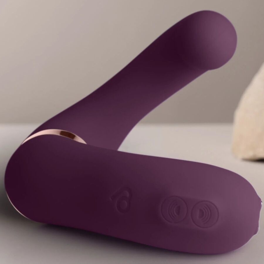 ROCKS- OFF - GEMINI VIBRADOR DUAL PUNTO G Y ESTIMULADOR CLÍTORIS MORADO - Imagen 5
