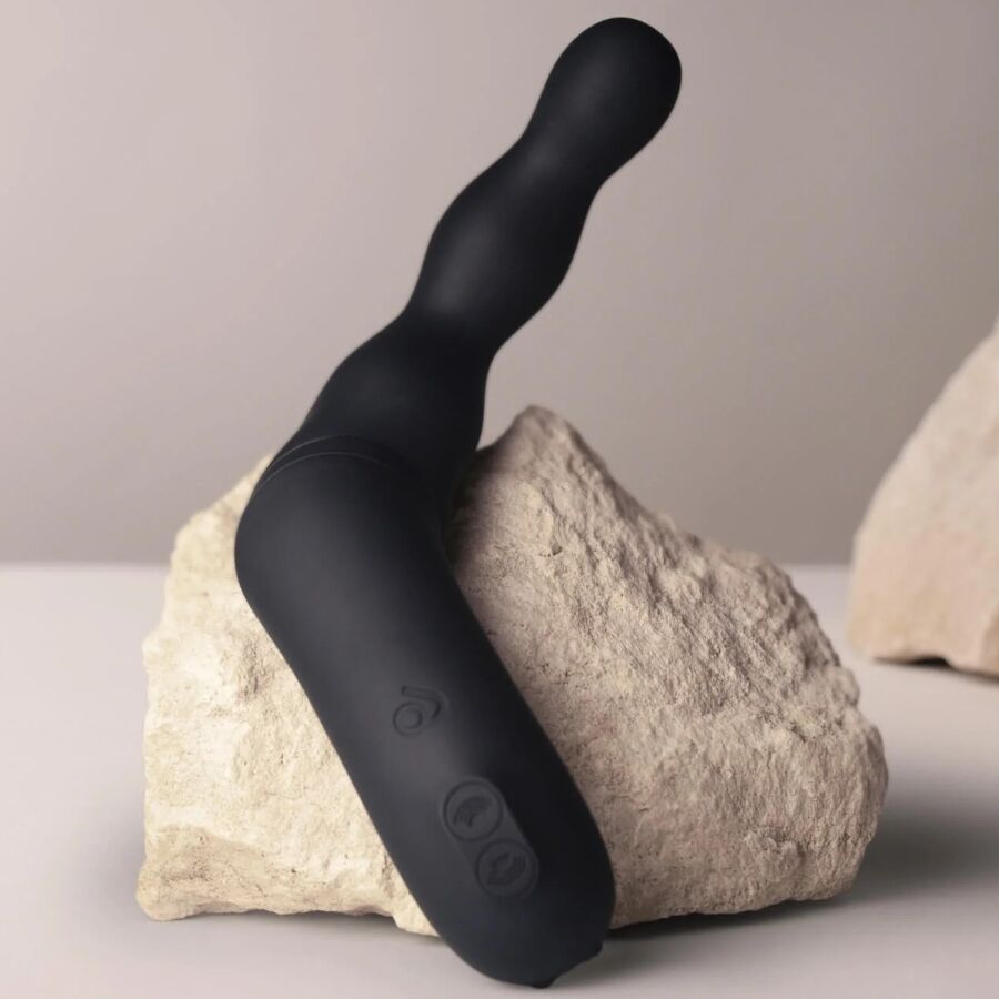 ROCKS- OFF - ADAPT VIBRADOR PROSTÁTICO Y ANAL NEGRO - Imagen 4