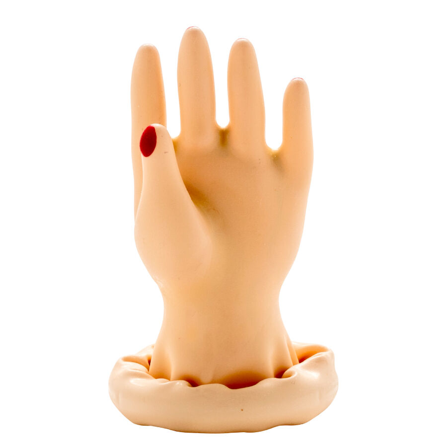 CONDOMERIE - PRESERVATIVO DECORATIVO PINTADO A MANO PALMA DE LA MANO MODELO 1 - Imagen 3