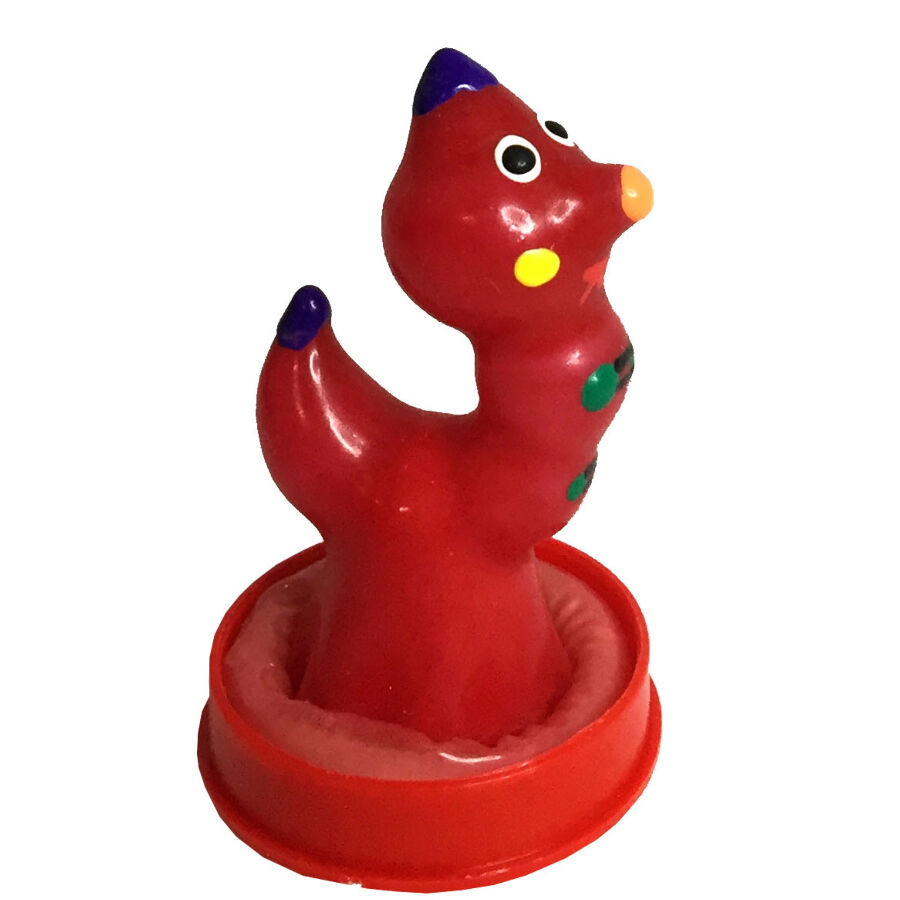 CONDOMERIE - PRESERVATIVO DECORATIVO PINTADO A MANO GUSANO - Imagen 2