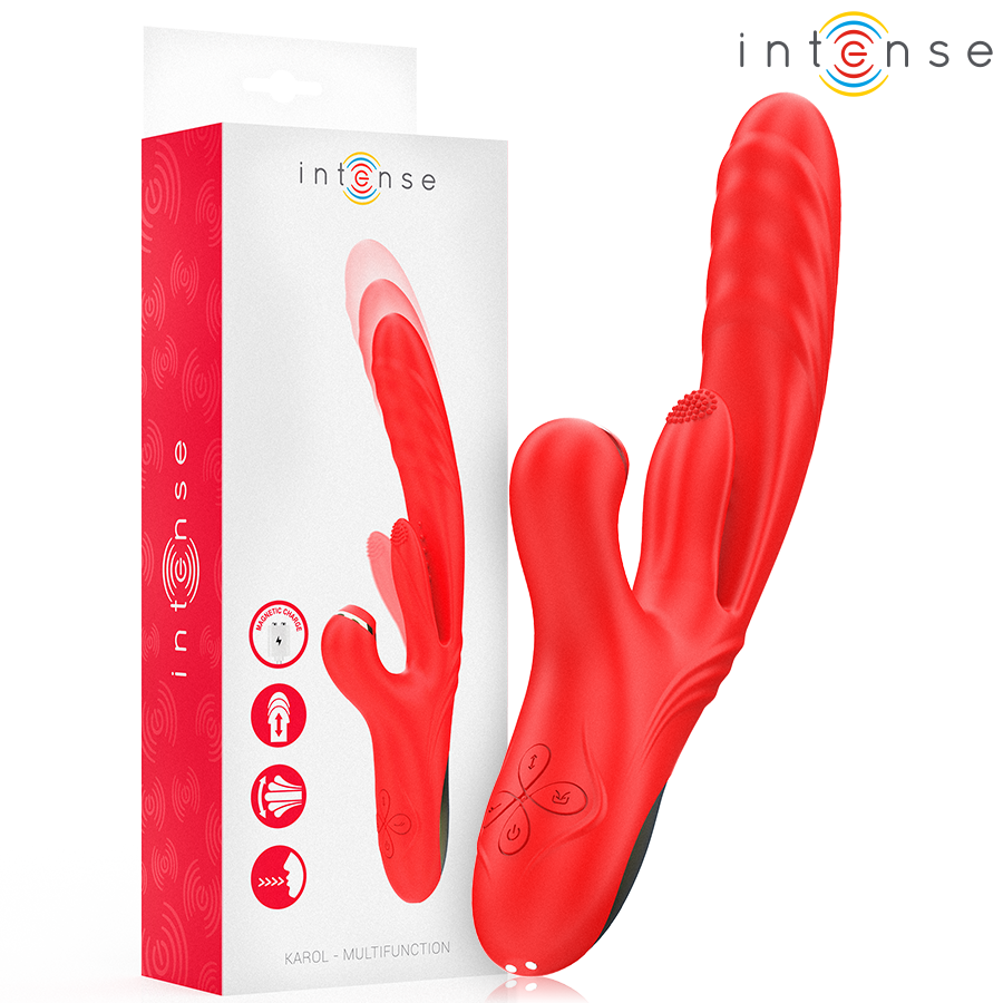 INTENSE - KAROL VIBRADOR MULTIFUNCIÓN EMPUJE   SUCCION  ESTIMULACIÓN