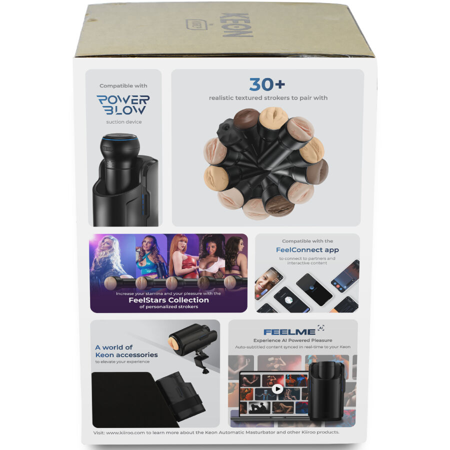 KIIROO - KEON WIFI COMBO MASTURBADOR AUTOMÁTICO + FEEL STROKER - Imagen 3