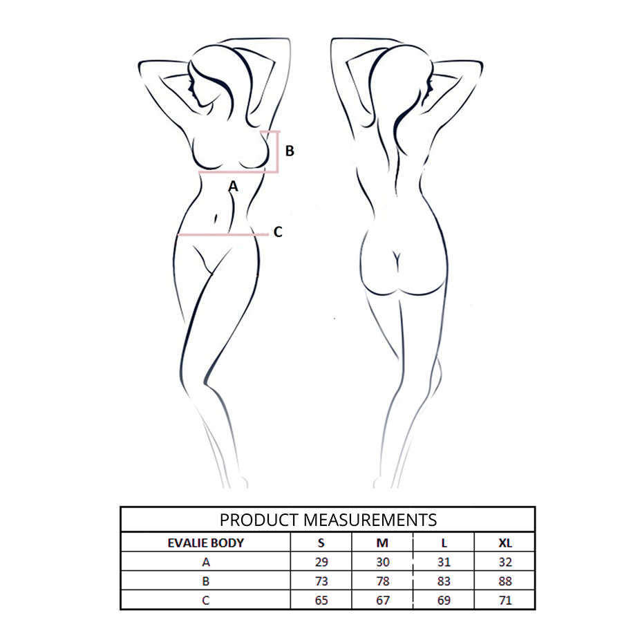 PASSION - EVALIE BODY NEGRO S/M - Imagen 4