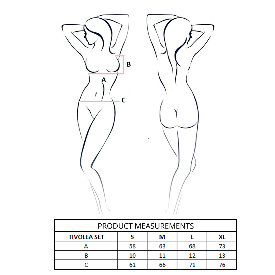 PASSION - TIVOLEA SET SUJETADOR + TANGA VIOLETA L/XL - Imagen 4