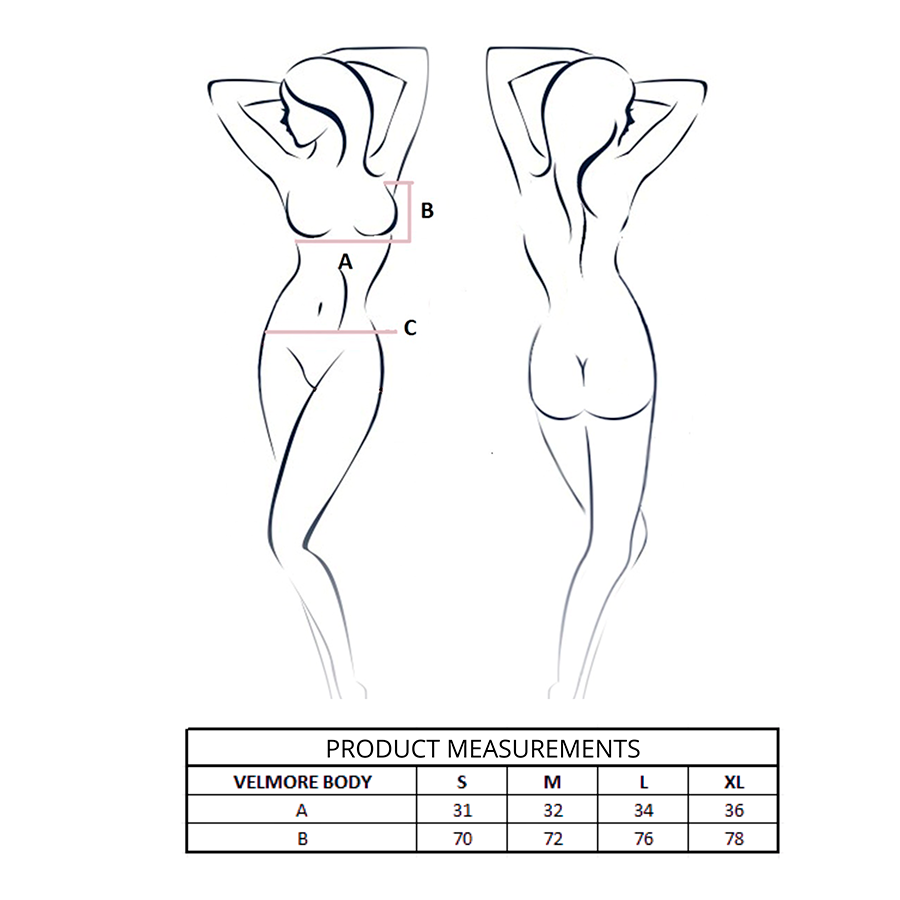 PASSION - VELMORE BODY AZUL S/M - Imagen 4