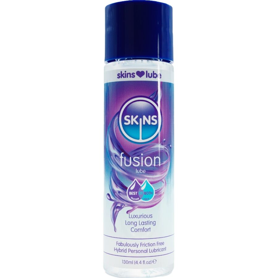 SKINS - FUSION LUBRICANTE HÍBRIDO BASE DE AGUA SILICONA 130 ML