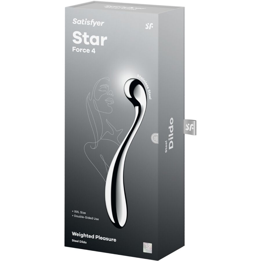 SATISFYER - STAR FORCE 4 DILDO ACERO INOXIDABLE DOBLE USO - Imagen 5